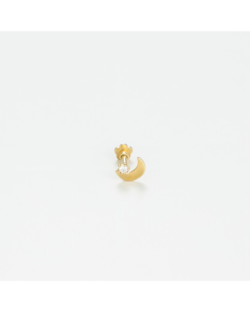 Bijou cartilage "Lune dorée" Or Jaune 375/1000