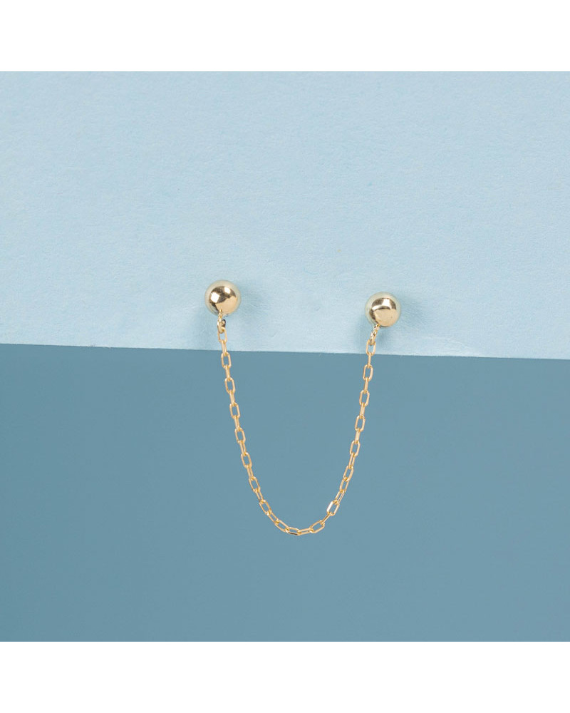 Bijoux d'oreilles " Simply Chain" 375/1000