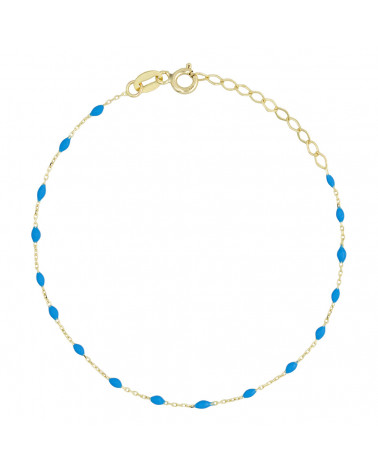 Bracelet " Amada Turquoise" Or jaune 375/1000