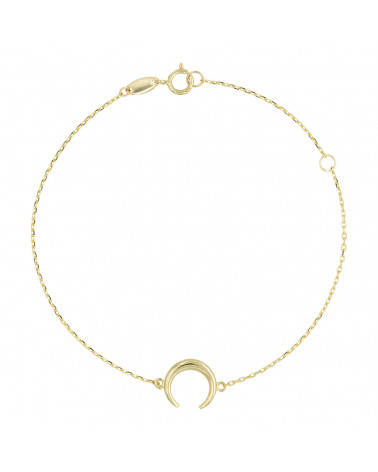 Bracelet " Demi lune 2 " Or jaune 375/1000